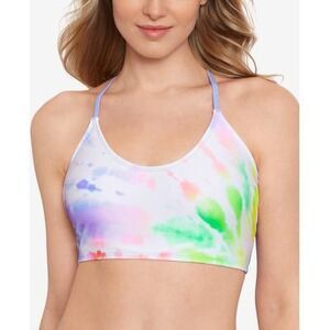 Salt + Cove Night Lights Lace-up Bikini Top In Multi M